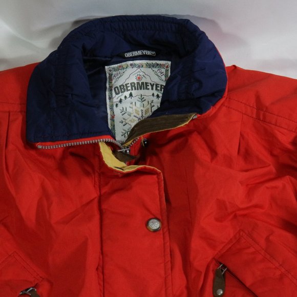 VTG OBERMEYER Multicolor Ski Jacket Sz 8 Wmn - Picture 3 of 15